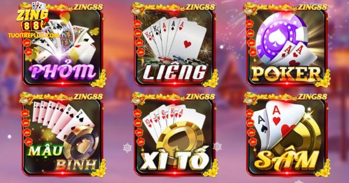 Game bài Zing88 là hình thức sử dụng bộ bài Tây 52 lá